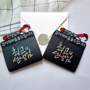 스승의날 선생님 감사 기프트카드봉투세트, 남아
