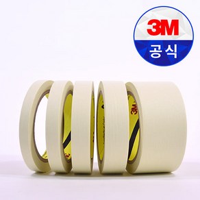 3M 마스킹 테이프 110 아이보리 40M 종이 페인팅 도색 보양 시공 인테리어 도장, 24mm, 1개