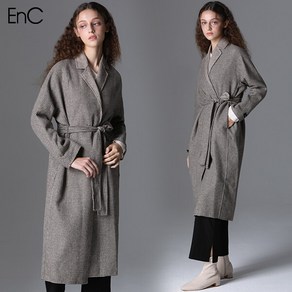 ENC [EnC] 체 핸드메이드 벨트 울코트