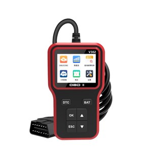 다기능 OBD2 엔진 결함 감지기 V302 자동차 진단 스캐너 배터리 리더 OBD