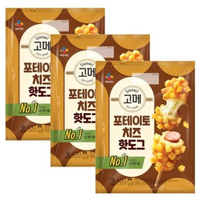 고메 (주)우양 포테이토 치즈 핫도그, 400g, 3개