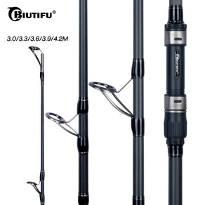 BIUTIFU BIGFISH 잉어 낚싯대 800 탄소 3.5lb 던지기 40-200g, 3.0m, 3.0m