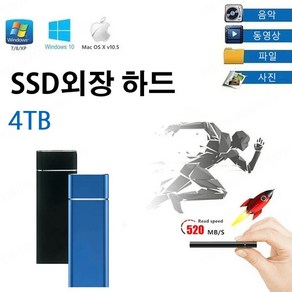 이동식 SSD 하드디스크 16TB 8TB 4TB 2T 1T 고속, 골드, 500GB