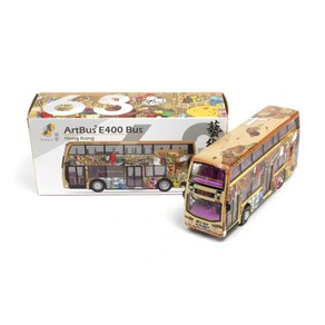 Tiny 1:64 홍콩 2층 버스 AtBus E400 Bus 다이캐스트 디오라마, 1개