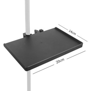 봉 연결형 멀티 받침대 미니선반 마운트 거치대 스마트폰 태블릿 받침대 다용도 선반 방송 캠핑, 소형 받침대(20cm * 14cm), 1개