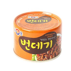 유동 번데기 캔 통조림 130g 24개 고단백 간편 술안주 반찬 번데기탕