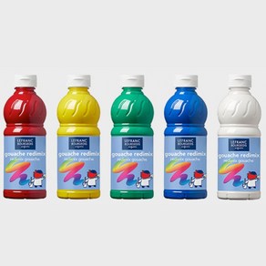 르프랑 워셔블 과슈 템페라 어린이 물감 500ml, 레드