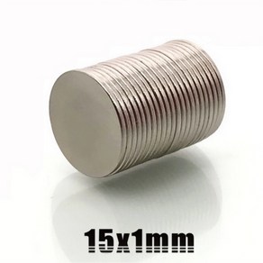 15x1mm (10개) 네오디움 원형자석, 1개