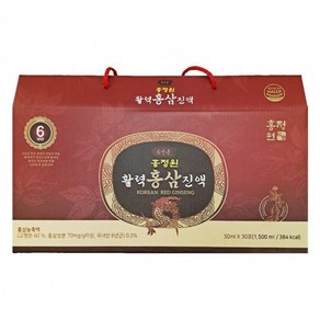 [HACCP인증] 6년근 홍정원 활력홍삼진액 50ml x 120포, 4개