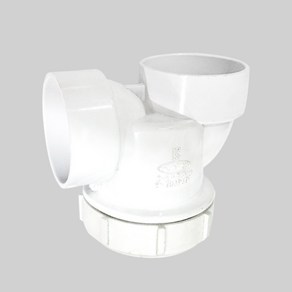 PVC 배수용 P트랩 50mm 65mm 75mm 100mm VG2 파이프 플라스틱 배관 부속 이음관, 50A, 1개