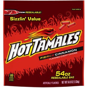 Hot Tamales Fiece 시나몬 대용량 54온즈, 1.53kg, 1개