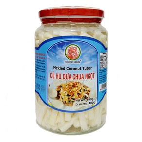 베트남 피클 코코넛 두부 CU HU DUA CHUA NGOT Pickled Coconut Tube, 1개, 800g