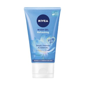 NIVEA 니베아 리프레싱 페이스 워시 클렌징 젤 150ml Refeshing Face Wash Cleanse, 1개