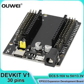 ESP32WROOM32 확장 개발 보드 30P DEVKIT V 전원 보드 모듈 ESP32S 쉴드 개발 확장 보드, 0 DEVKIT V x, 1개