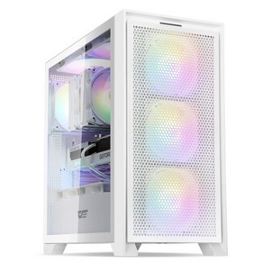 DARKFLASH DRX70 MESH RGB 강화유리 화이트 (미들타워)