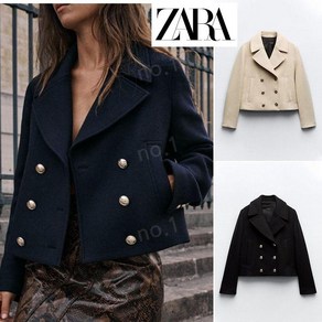 ZARA 자라 가을 크롭 자켓 더블 코트