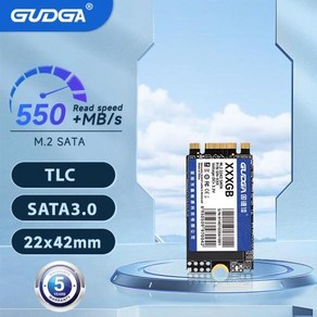 컴퓨터하드디스크 내장하드 GUDGA SSD 2242 M2 NGFF SATA 1TB 128GB 512GB m2 드라이브 노트북 노트북용 내장 하드 디스크 HDD, 없음, 1) 128GB NGFF SSD 2242