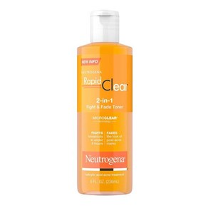 뉴트로지나 래피드 클리어 2in1 파이트 앤 페이드 토너 8 Fl. Oz., 236ml, 1개