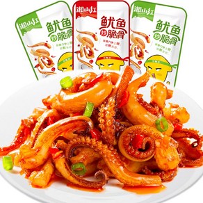 산진 새송이 오징어 향라맛 마라 오향 중국 간식 안주 원산지 중국, 매운 맛 20팩, 1개