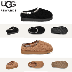 어그 여성 맥시 컬리 타즈만 UGG 양털 슬립온 체스트넛 미국직구 블랙