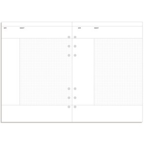 데이스테이션 A5 6공 바인더 코넬 필기 노트, 코넬 그리드B, 120g