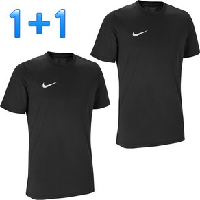 [1+1] 나이키 드라이핏 트레이닝복 반팔티 기능성 반팔 티셔츠 PARK7 블랙 남여공용 운동복 + SHP 마스크