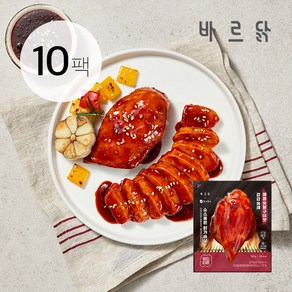 [바르닭X강강술래] 소스품은 닭가슴살 매콤숯불구이, 10개, 100g