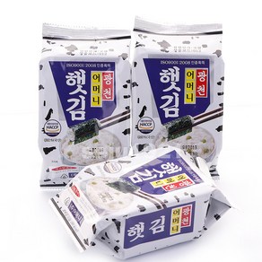 광천어머니김 식탁김 15g X 30봉 1box 전장김 도식락김 돌자반 김밥김 김자반, 30개