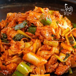 우미닭갈비 춘천 철판숯불 양념 닭갈비, 600g, 1개