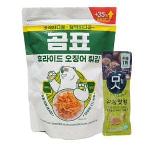 곰표 후라이드 오징어 튀김 270g 중량 35%UP + CJ 유기농 맛밤 42g 증정, 1개