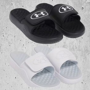 언더아머 UNDERARMOUR 남자 슬리퍼 6000337 이그나이트 프로8 슬라이드 여행용 메모리폼 찍찍이 쿠션 슬라이즈 STS 1827607