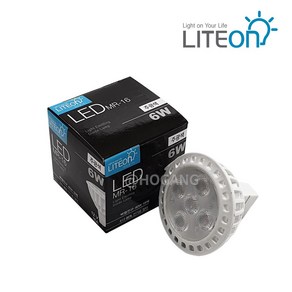 라이톤 LED 할로겐 MR16 6W, 주광색, 1개