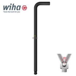이하 육각렌치 롱 볼 L렌치 6각 369Z-1/8x121 WIHA, 1/8x121, 1개