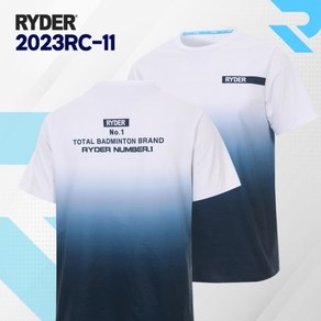 라이더 RYDER 2023RC-11 남여공용 반팔티셔츠 배드민턴 복 탁구 스쿼시 스포츠의류