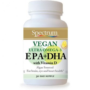 Spectum Essentials 비건 울트라 오메가3 EPA DHA 60소프트젤, 60정, 1개