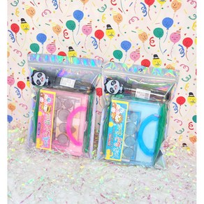 [공이네선물] 어린이집 답례품 생일선물, 은행놀이(파랑색)+비치볼+비눗방울+답례품스티커, 1개