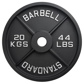 홈짐 헬스 중량 탄소강원판 바벨원판 1.25-25KG, 블랙, 1개, 20kg