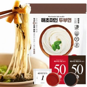 [KT알파쇼핑]해초미인 두부면 25봉+비빔20+메밀소바5, 180g