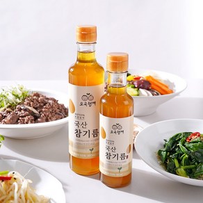 오곡형제 저온압착 국산 참기름 300ml, 1개