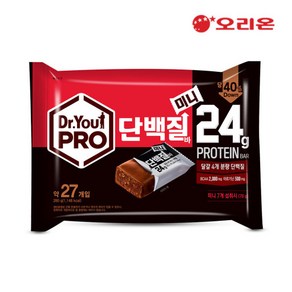 닥터유 프로단백질바 미니280g 약 27개입 1봉지(오리온 더탱글미니 9.8g 증정), 280g, 1개