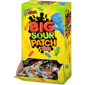 (미국) 사워패치 개별포장 말랑한 츄이 캔디 젤리 1팩 SOUR PATCH KIDS Big Individually Wapped Soft & Chewy Candy, 1개, 76.5g