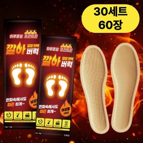 알무스 KC인증 발난로 깔창 핫팩 남성용(255mm~285mm), 30개