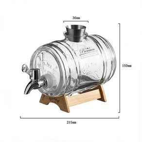 미니 오크통 장식 카페 빈지티 인테리어 위스키 맥주 숙성용 술집 유리 와인 가정용, 1개