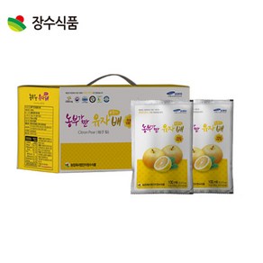 장수식품 농부가 짠 유자플러스배 100ml x 30포, 1박스