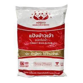 태국 DOUBLE BEAR 쌀가루 500g 음식 요리 식자재 / FINEST RICE FLOUR, 1개