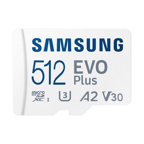 삼성 EVO PLUS 마이크로 SD 메모리 카드 닌텐도 스위치 스마트폰 외장 메모리 카드 160MB/s, MB-MC512SA/KR, 512GB