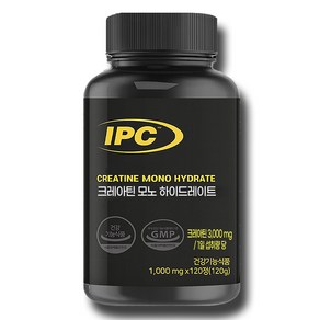 IPC 크레아틴 모노하이드레이트 유럽 특허 획득 식약처 기능성 인정 1000mg x 120, 1개, 120정