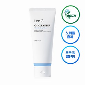 [Lon.G 론지] CC클렌저 저자극 딥 클렌징폼 100ml 약산성클렌징폼 모공 노폐물 피지 세정 세안제 진정 각질제거 맑은 피부, 100g, 1개