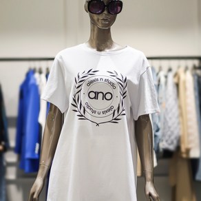 [AK플라자] [알렉시스엔] 제시뉴욕 프린트 루즈핏 면티셔츠 ADM5NSTZ2260