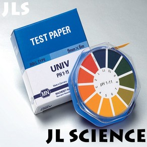 (JLS) 외산 (독일) pH시험지 pH테스트지 페아측정지 산도측정지 UNIV WR BCG pH Test Pape Roll Type - M.N (Gemany)